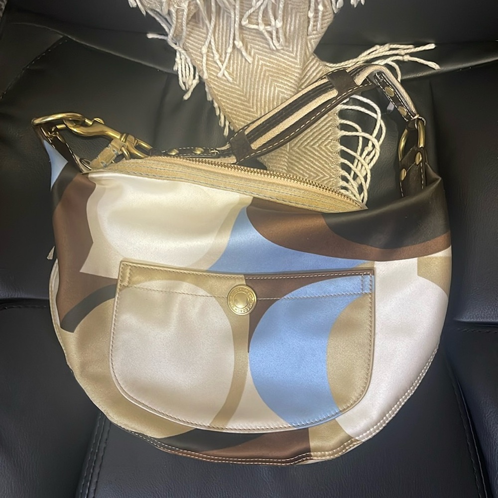 Coach Scarf Satin Purse
